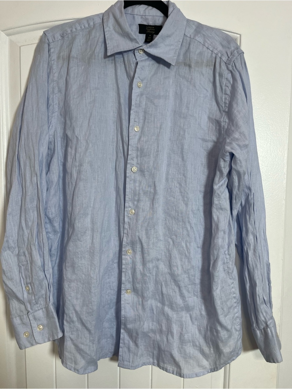 Men’s Club Room luxury Linen Light Blue Shirt